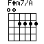 F#m7/A