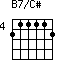 B7/C#