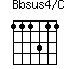 Bbsus4/C