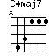 C#maj7