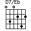 D7/Eb