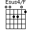 Esus4/F