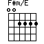 F#m/E