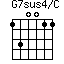 G7sus4/C