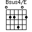 Bsus4/E