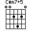 C#m7+5
