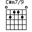 C#m7/9