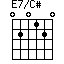 E7/C#