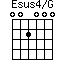 Esus4/G
