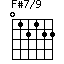 F#7/9