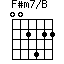 F#m7/B