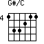 G#/C
