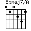 Bbmaj7/A