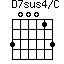 D7sus4/C