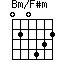 Bm/F#m