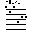 F#5/D