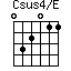Csus4/E