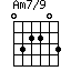 Am7/9