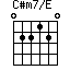 C#m7/E