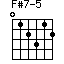 F#7-5