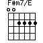 F#m7/E