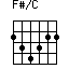 F#/C