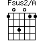 Fsus2/A