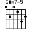G#m7-5