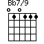 Bb7/9