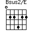 Bsus2/E