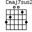 Cmaj7sus2