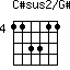C#sus2/G#