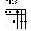 A#13
