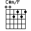 C#m/F
