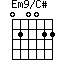 Em9/C#