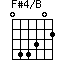 F#4/B
